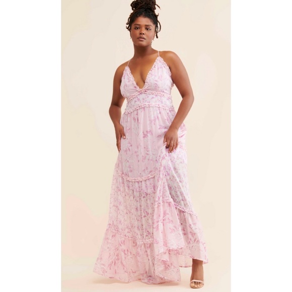 Ruffled Printed Maxi Dress